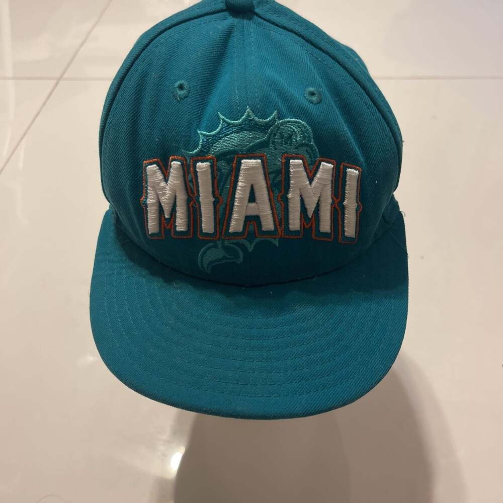 Miami Dolphins Teal Flat Brim Snapback Hat